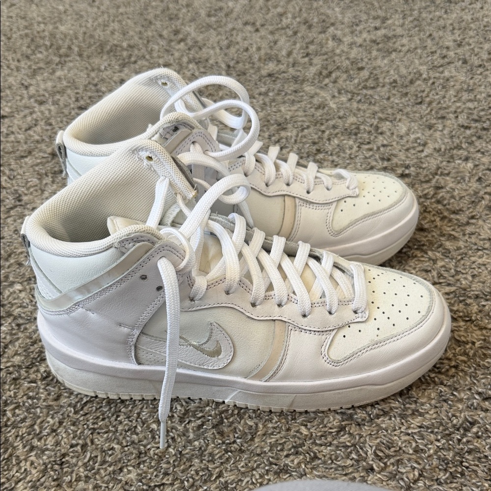 Jordan White High-Top Athletic Shoes